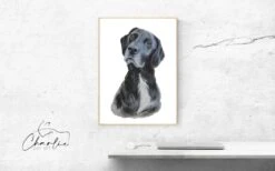 Custom Pet Portrait From Photo Pet Loss Memorial Best Gift For Pet Owner Watercolor Personalized Christmas Gift -Jewellery Soldes Boutique il fullxfull.3547767401 ej7z