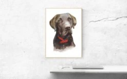 Custom Pet Portrait From Photo Pet Loss Memorial Best Gift For Pet Owner Watercolor Personalized Christmas Gift -Jewellery Soldes Boutique il fullxfull.3547767477 hijp