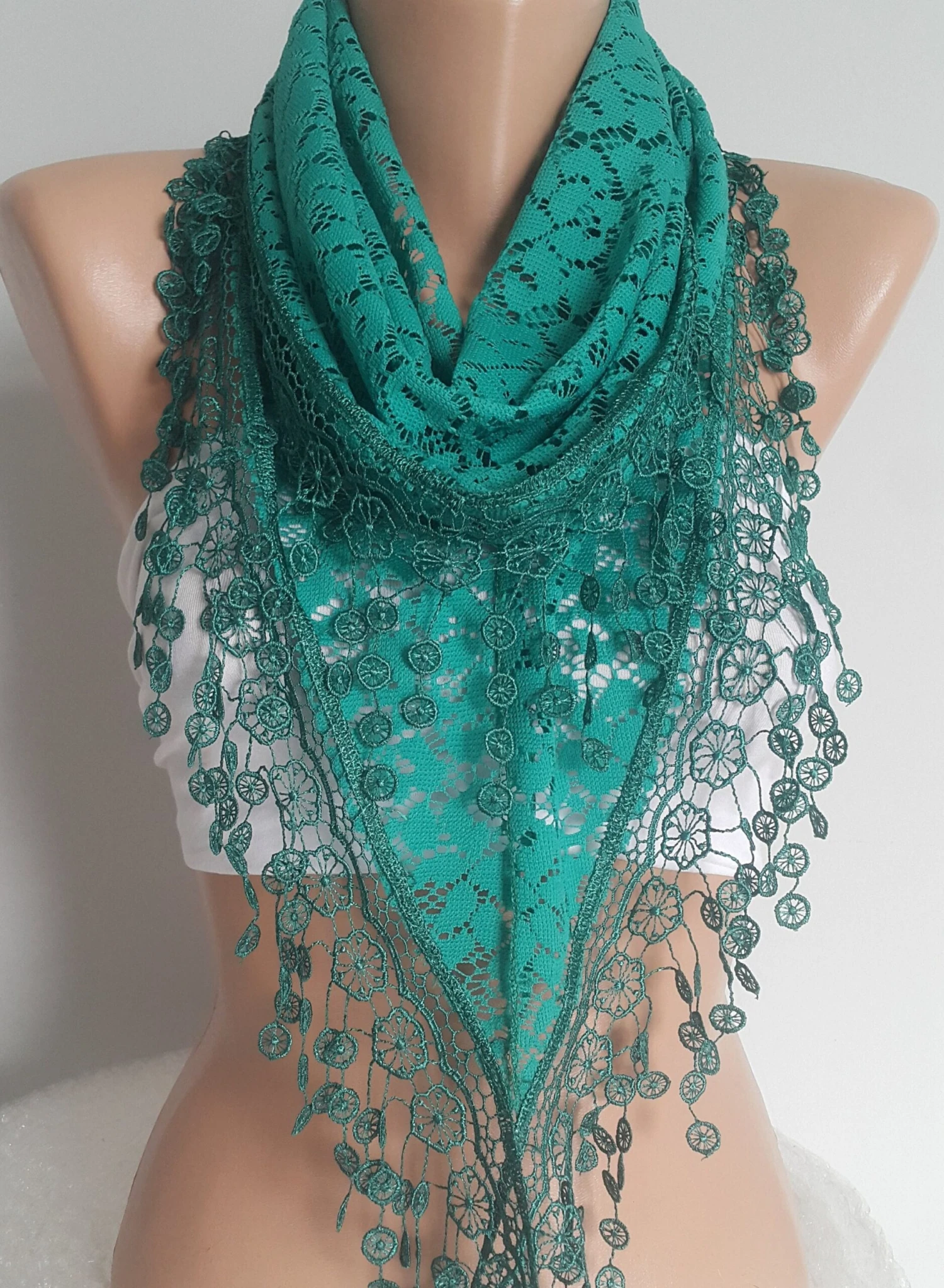 Emerald Lace Scarf Unique Gifts For Women Triangle Wrap Shawl For Her Girlfriend Gift Christmas Gift Autumn Shawl Bohemian Scarf Fashion 3 Emerald Lace Scarf Unique Gifts For Women Triangle Wrap Shawl For Her Girlfriend Gift Christmas Gift Autumn Shawl Bohemian Scarf Fashion