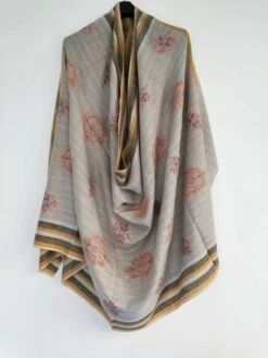 Sozni Embroidered Striped Checkered Multicolor Handmade Cashmere Shawl, Wedding Shawl, Anniversary Wrap, Christmas Gift, Girl Friend's Gift. -Jewellery Soldes Boutique il fullxfull.3561804041 rrva