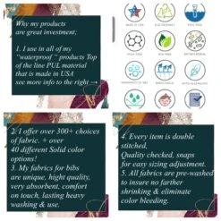 Rocking Santa RockNRoll Bandana Bib Waterproof Big Boy Teen Adult Male Dignity Scarf Christmas Special Needs Drool Bib Santa Clause Guitar -Jewellery Soldes Boutique il fullxfull.3564849553 gkcr