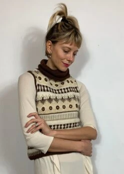 BLUNAUTA Vintage Knit Vest, Vintage Knit, Vintage Vest, Winter Vest, Knit Wear, Christmas Sweater. -Jewellery Soldes Boutique il fullxfull.3572976179 cwwa