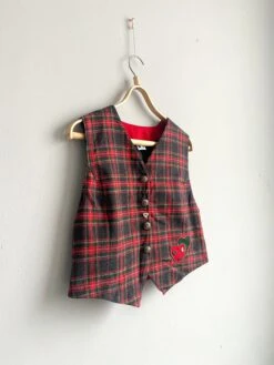 Vintage 90s Red Tartan Vest Women Christmas Waistcoat Red Checkered Vest Red Plaid Vest M Heart Tartan Vest Women Red Waistcoat Tartan Top -Jewellery Soldes Boutique il fullxfull.3575231669 8csa