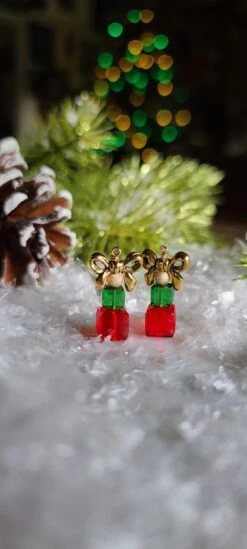 Christmas Present Earrings Christmas Earrings Christmas Jewelry Holiday Earrings Christmas Gift Stocking Stuffer Holiday Gift Hostess Gift -Jewellery Soldes Boutique il fullxfull.3594740784 evlv