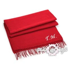 Personalised Embroidered Custom Winter Scarf Any Name Or Initials Unisex Perfect Birthday Valentines Mothers Day Christmas Gift For Her -Jewellery Soldes Boutique il fullxfull.3612740490 8z99