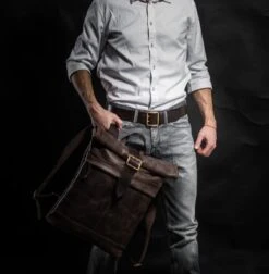 Leather Backpack Roll Top Backpack Men's Large Backpack Laptop Backpack Travel Backpack Christmas Gift 19 Leather Backpack Roll Top Backpack Men's Large Backpack Laptop Backpack Travel Backpack Christmas Gift -Jewellery Soldes Boutique il fullxfull.3617117436 cvve