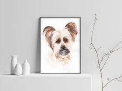 Custom Pet Portrait From Photo Pet Loss Memorial Best Gift For Pet Owner Watercolor Personalized Christmas Gift -Jewellery Soldes Boutique il fullxfull.3639960610 ms87