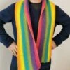 RAINBOW JOY Scarf, Multi Coloured, Soft, Handknitted, Unisex, For Him, For Her, Handmade. Christmas, New Year Gift -Jewellery Soldes Boutique il fullxfull.3670261989 4yqd