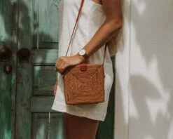 VEGAN Purse, Square Rattan Bag, Wicker Purse, Straw Handbag, Rattan Crossbody Bag, Boho Bag, Vegan Leather Bag, Christmas Gift For Her -Jewellery Soldes Boutique il fullxfull.3685050550 ara2