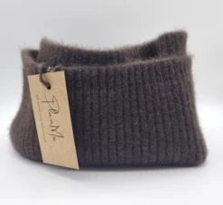 Christmas Gift/neck Warmer Made Of 100% Yak Wool/dark Brown/heat-retaining/breathable/made From Renewable Raw Materials/skin-friendly