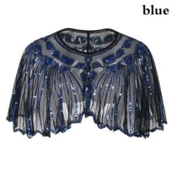 Vintage Sequin Capelet Beaded Shawl Scarves Wedding Bridal Evening Cape Flapper Gatsby 1920s Christmas Party Shawl Cover Up Sparkly Shawl -Jewellery Soldes Boutique il fullxfull.3705262189 gyna