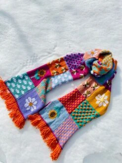 Handknit Colorful Patchwork Scarf, Harry Styles Granny Square Oversized Wool Scarf, Crochet Long Hippie Blanket Scarf, Christmas Gift 15 Handknit Colorful Patchwork Scarf, Harry Styles Granny Square Oversized Wool Scarf, Crochet Long Hippie Blanket Scarf, Christmas Gift -Jewellery Soldes Boutique il fullxfull.3781832331 bd3p