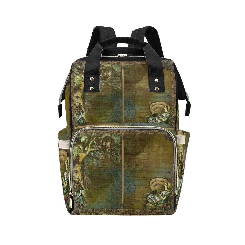 Alice's Adventures Diaper Bag, Christmas Gift For Book Lover, Lewis Carroll, Literary Gift, Nappy Bag, Classic Book Gifts, Academia Clothing 4 Alice's Adventures Diaper Bag, Christmas Gift For Book Lover, Lewis Carroll, Literary Gift, Nappy Bag, Classic Book Gifts, Academia Clothing - Image 2