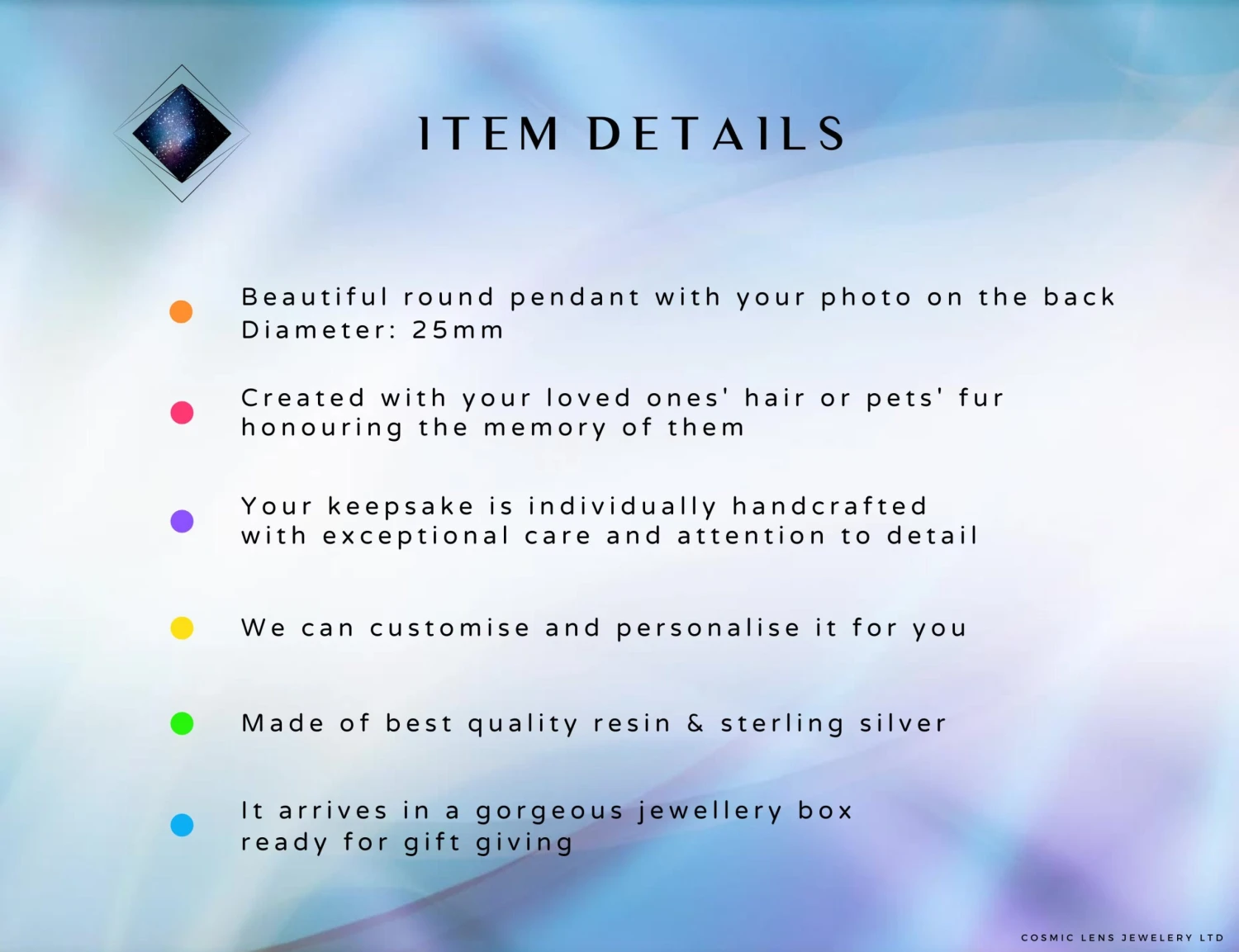 Lock Of Hair And Photo Necklace, Pet Fur Memorial Jewellery, Personalised Round Photo Locket, Pet Loss, Fur Keepsake Pendant Christmas Gift 8 Lock Of Hair And Photo Necklace, Pet Fur Memorial Jewellery, Personalised Round Photo Locket, Pet Loss, Fur Keepsake Pendant Christmas Gift - Image 6