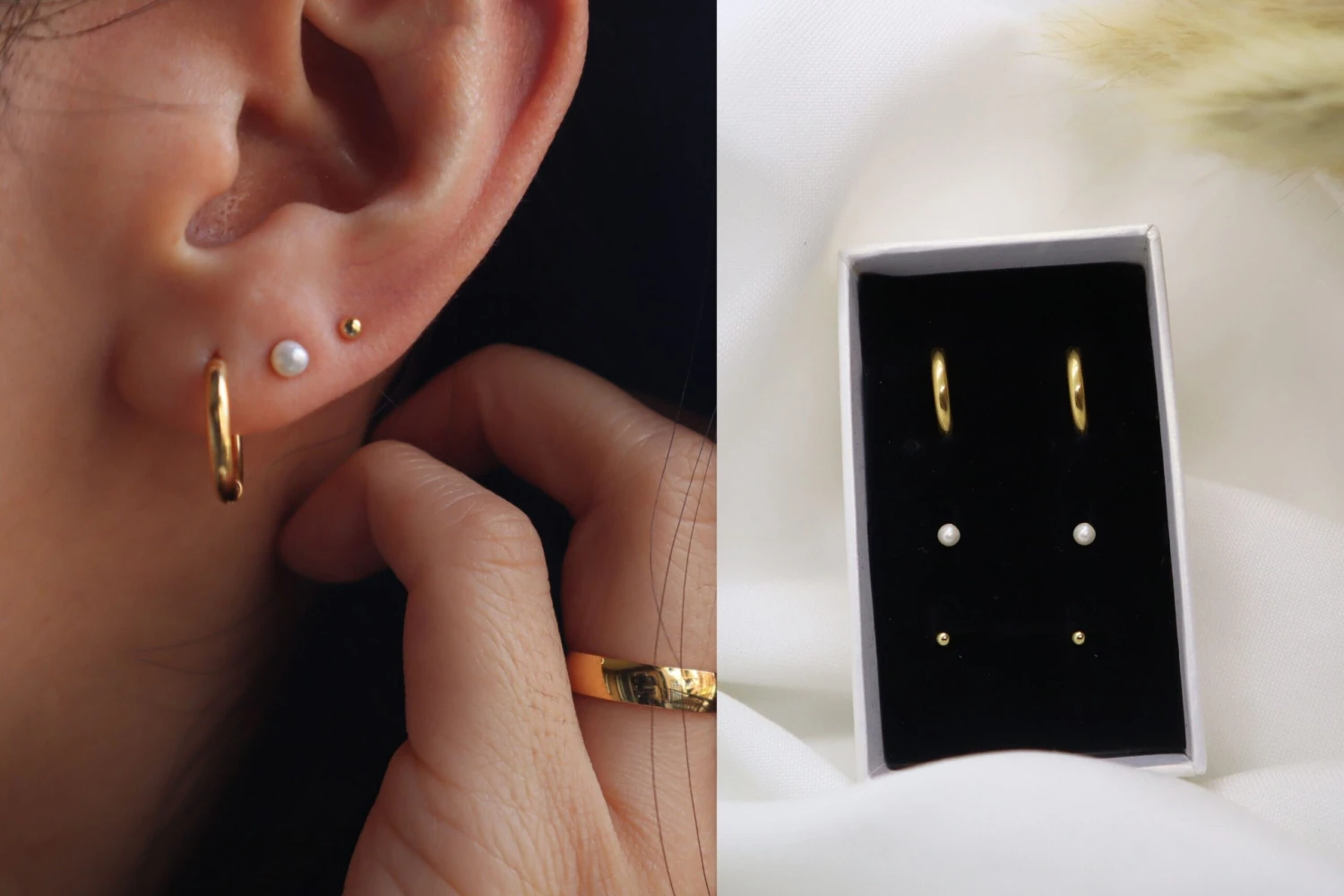 NEW ITEM! Everyday Mini Pearl Earrings Set, Everyday Earrings Gift Set, Valentine's Gift, Earring Set, Christmas Gift, Gift For Her 3 NEW ITEM! Everyday Mini Pearl Earrings Set, Everyday Earrings Gift Set, Valentine's Gift, Earring Set, Christmas Gift, Gift For Her