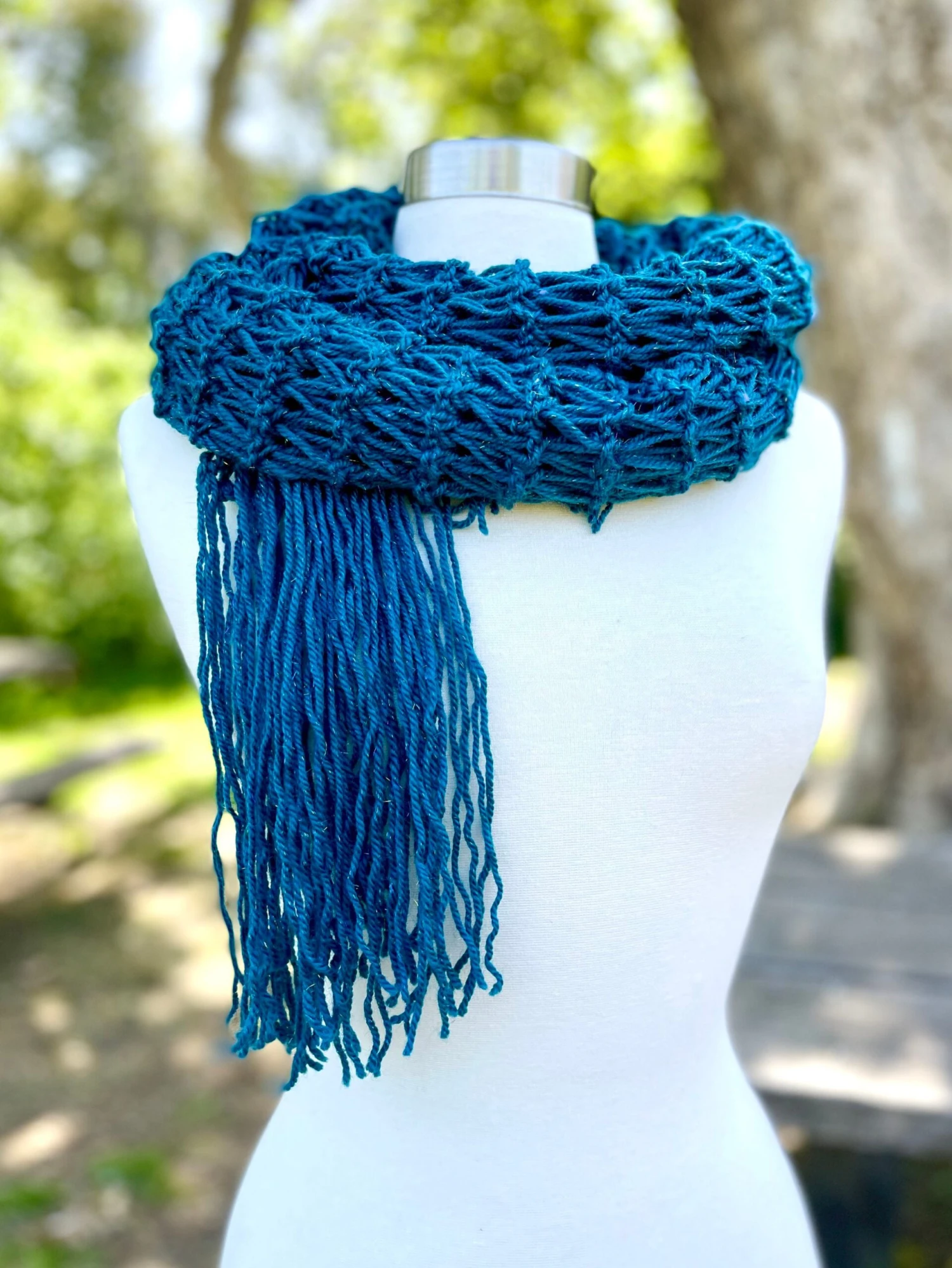 Christmas Gift, ChrisHand Knitted Scarf With Long Fringes, Handmade Scarf Women, Gift For Sister, Long Comfy Wrap, Super Soft Knit Scarf 4 Christmas Gift, ChrisHand Knitted Scarf With Long Fringes, Handmade Scarf Women, Gift For Sister, Long Comfy Wrap, Super Soft Knit Scarf - Image 2