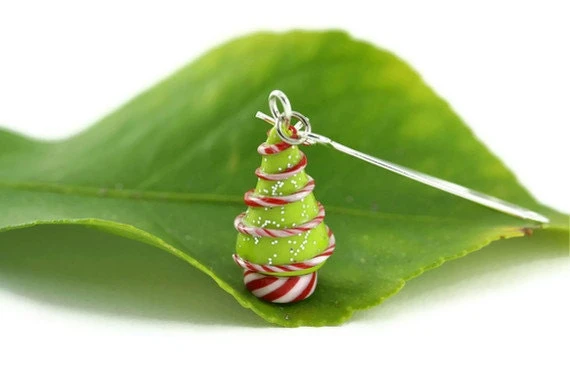 Christmas Earrings, Holiday Jewelry, Christmas Jewelry, Holiday Earrings, Christmas Tree, Whimsical Unique Teacher's Gift Stocking Stuffer 4 Christmas Earrings, Holiday Jewelry, Christmas Jewelry, Holiday Earrings, Christmas Tree, Whimsical Unique Teacher's Gift Stocking Stuffer - Image 2