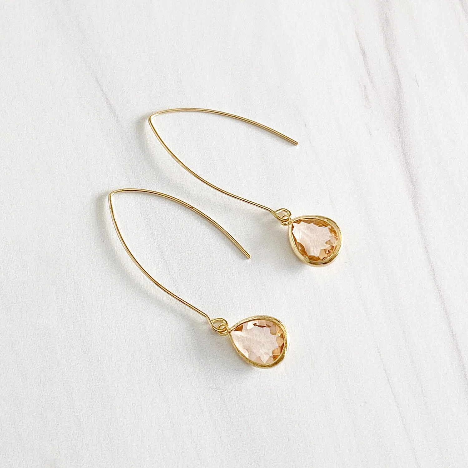 Gold Champagne Drop Earrings. Bridesmaid Gift. Drop Earrings. Wedding Jewelry. Simple Earrings Christmas Gift. Dangle Earrings. Jewelry Gift 3 Gold Champagne Drop Earrings. Bridesmaid Gift. Drop Earrings. Wedding Jewelry. Simple Earrings Christmas Gift. Dangle Earrings. Jewelry Gift