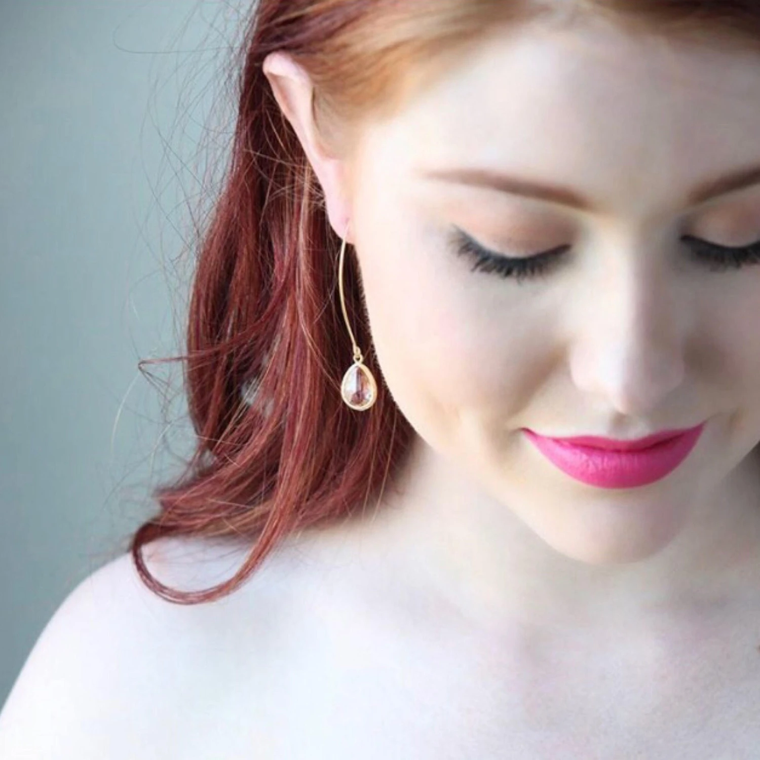 Gold Champagne Drop Earrings. Bridesmaid Gift. Drop Earrings. Wedding Jewelry. Simple Earrings Christmas Gift. Dangle Earrings. Jewelry Gift 5 Gold Champagne Drop Earrings. Bridesmaid Gift. Drop Earrings. Wedding Jewelry. Simple Earrings Christmas Gift. Dangle Earrings. Jewelry Gift - Image 3