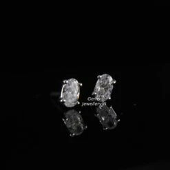 0.20ct Oval Diamond Stud Earrings, Everyday Minimalist Diamond Studs, Birthday Gifts, Wedding Gifts, Anniversary Gifts, Christmas Gifts