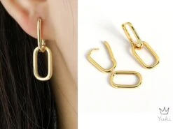 Hoop Earrings, Double Hoop Earrings, Minimalist Hoop Earrings, Gold Earrings, Double Hoop Earrings, Everyday Earrings, Christmas Gifts