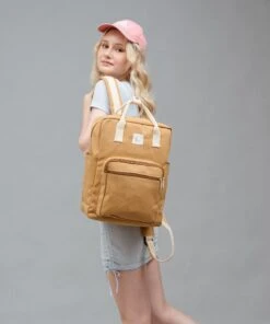 Aki Canvas Backpack (LARGE Size), School Backpack For Girls, Travel Backpack, Gift For Her, Fit Laptop 16 Inches | Christmas Gift