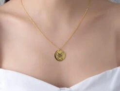 Silver Personalized Pet Necklace For Dogs Cats Mom's, Gold Pet Photo Pendant, Gift For Pet Lover, Pet Memorial Gift, Christmas Gifts For Mom -Jewellery Soldes Boutique il fullxfull.4111223856 hleo