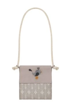 Bonnier Unique Elegant Toddler Girl Kids Bird Embroidered Bag - Sustainable Eco Friendly Stylish Gift For Christmas And Birthday - Beige