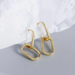 Hoop Earrings, Double Hoop Earrings, Minimalist Hoop Earrings, Gold Earrings, Double Hoop Earrings, Everyday Earrings, Christmas Gifts -Jewellery Soldes Boutique il fullxfull.4115115927 iz6i