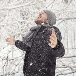 Knit Cashmere Scarf In Emerald Green, Luxury Merino Wool Ribbed Winter Scarf, Christmas Gift Ideas For Husband, Cashmere Gift For Men
