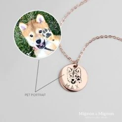 Custom Dog Mom Necklace, Pet Memorial Gift For Her, Personalized Cat Lover Cat Loss Of Dog Christmas Gifts -Jewellery Soldes Boutique il fullxfull.4168930595 rpld