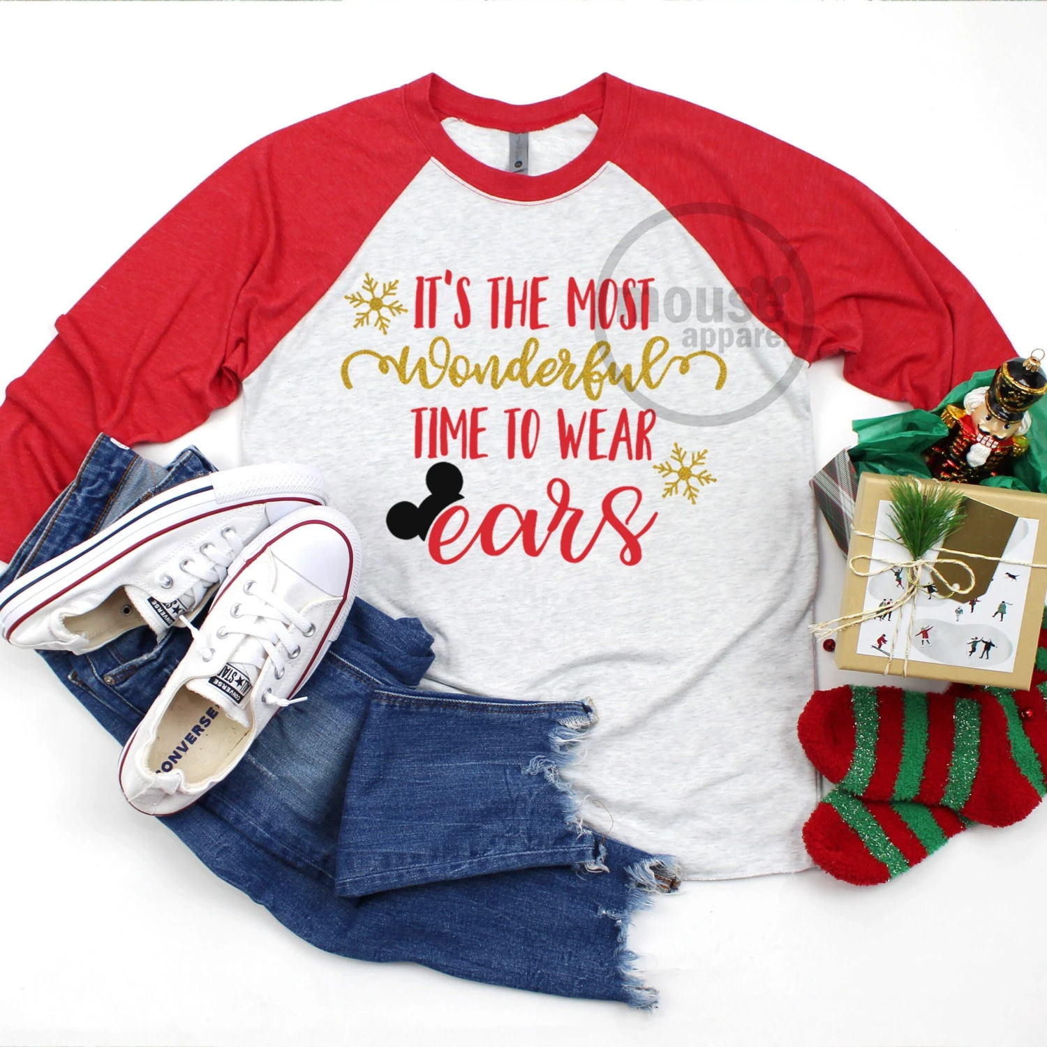 Most Wonderful Time Of The Year To Wear Ears Raglan/Disney Christmas Time To Wear Ears/Glitter Disney Raglan Christmas Shirt/Kids And Family 3 Most Wonderful Time Of The Year To Wear Ears Raglan/Disney Christmas Time To Wear Ears/Glitter Disney Raglan Christmas Shirt/Kids And Family