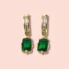 Green Zircon Earrings, Emerald Earrings, Dainty Hoop Earrings, Bridal Jewelry, Christmas Gift For Her, Cubic Zircon Stone Earrings -Jewellery Soldes Boutique il fullxfull.4204955716 2wmq