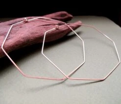 Gold Octagon Hoop Earrings, Gold Filled Hoops 2.5 Inch Geometric Earrings Modern Earrings Minimalist Geometric Jewelry Women, Christmas Gift -Jewellery Soldes Boutique il fullxfull.421559564 5lbs