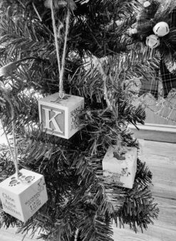 First Christmas Baby Block, Wood Engraved Baby Blocks, Named Baby Blocks, Building Blocks, Woodland Baby's Room