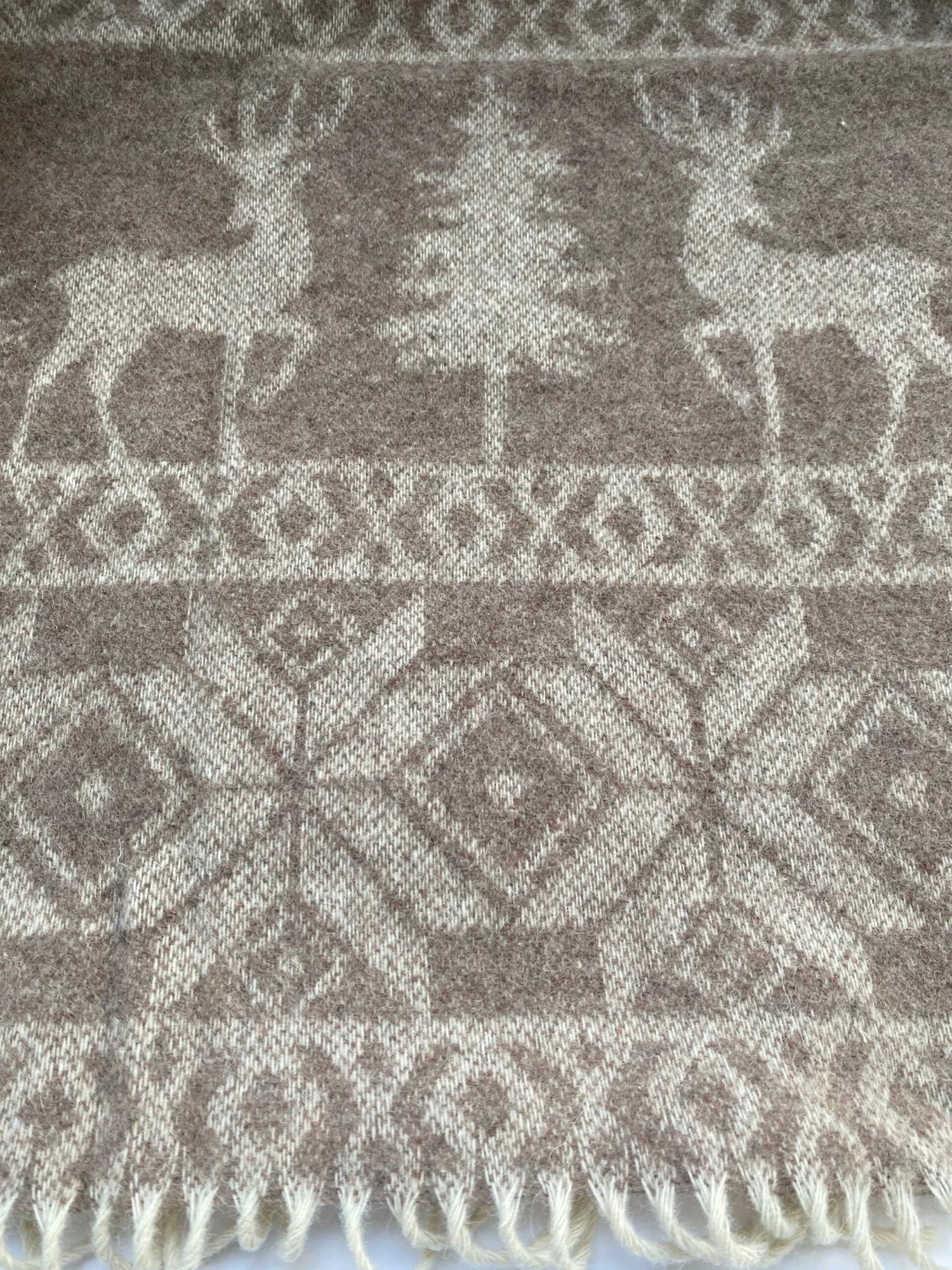 Merino Wool Scarf Personalized Christmas GiftBeige Wool Scarf Brown Blanket Scarf Oversized Wrap Wool Cape Winter Wedding Scarf Bridal Gift 7 Merino Wool Scarf Personalized Christmas GiftBeige Wool Scarf Brown Blanket Scarf Oversized Wrap Wool Cape Winter Wedding Scarf Bridal Gift - Image 5