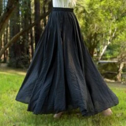 Custom Size Cotton Linen Skirt Soft And Flowing Linen Skirt Travel Skirt Beach Skirt Gift For Her Pink Christmas Gift