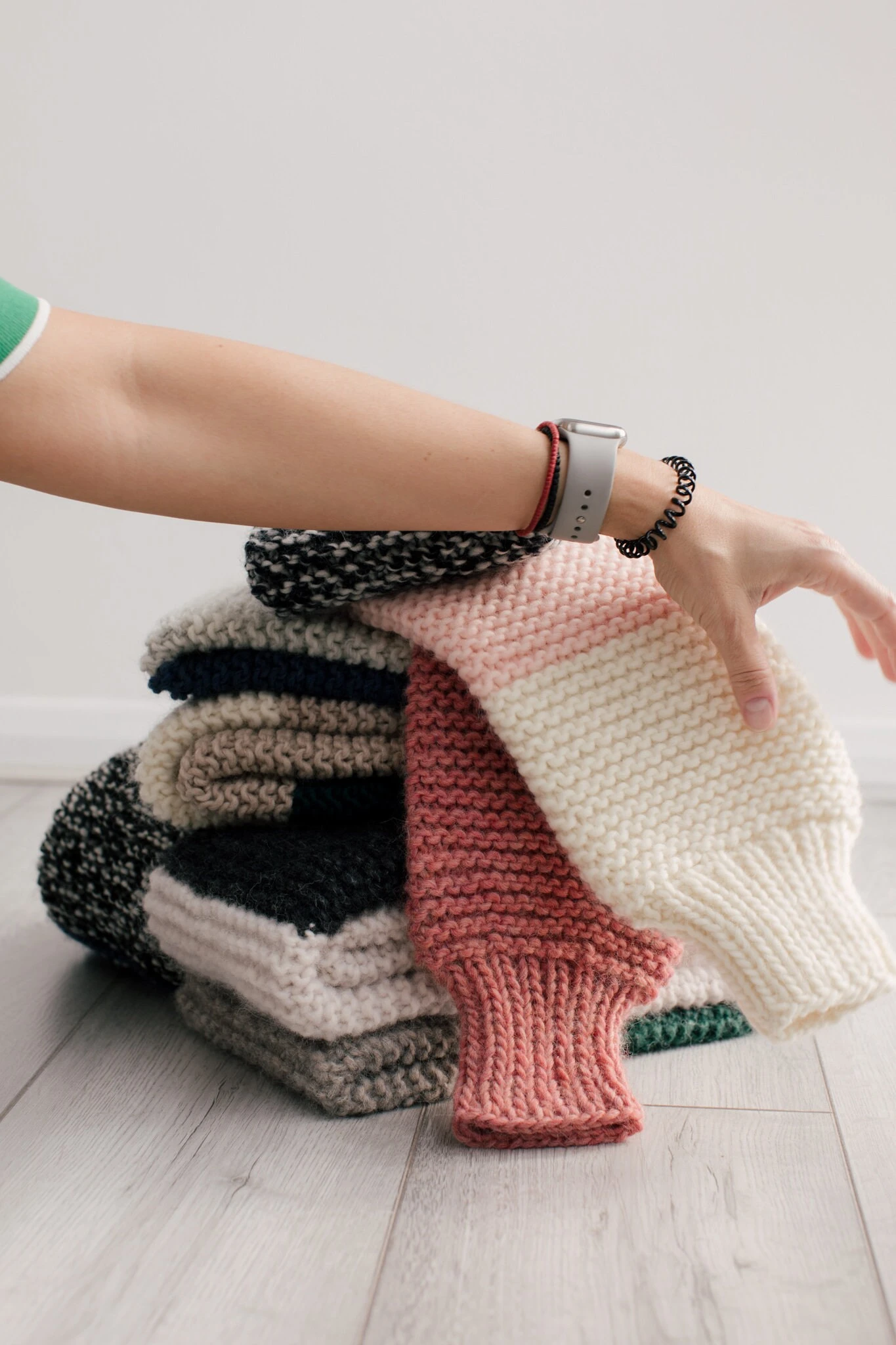 Knit Wool Scarf, Christmas Gift, Stocking Filler For Her, Hand Knit Scarf, Colour Block Scarf, Knit Neck Warmer, Pink Scarf, Soft Knit Scarf 12 Knit Wool Scarf, Christmas Gift, Stocking Filler For Her, Hand Knit Scarf, Colour Block Scarf, Knit Neck Warmer, Pink Scarf, Soft Knit Scarf - Image 10