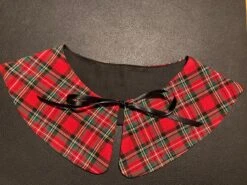 Detachable And Reversible Red Tartan Collar, Bib. Christmas Themed Removable Fashion Collar, Wedding Collar. Peter Pan Collar. -Jewellery Soldes Boutique il fullxfull.4268303334 66zd