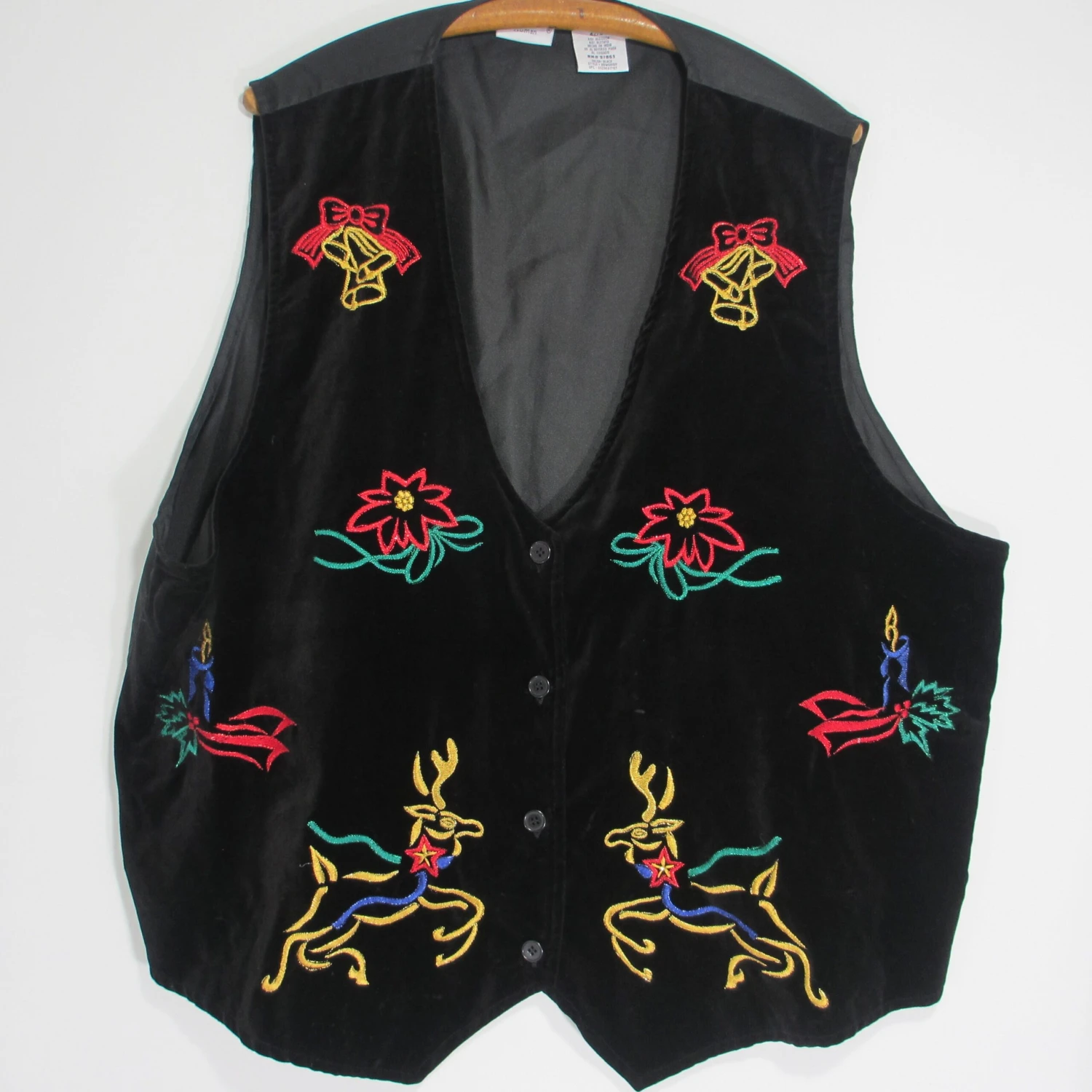 Bobbie Brooks Ugly Velvet Christmas Vest 4 Bobbie Brooks Ugly Velvet Christmas Vest - Image 2