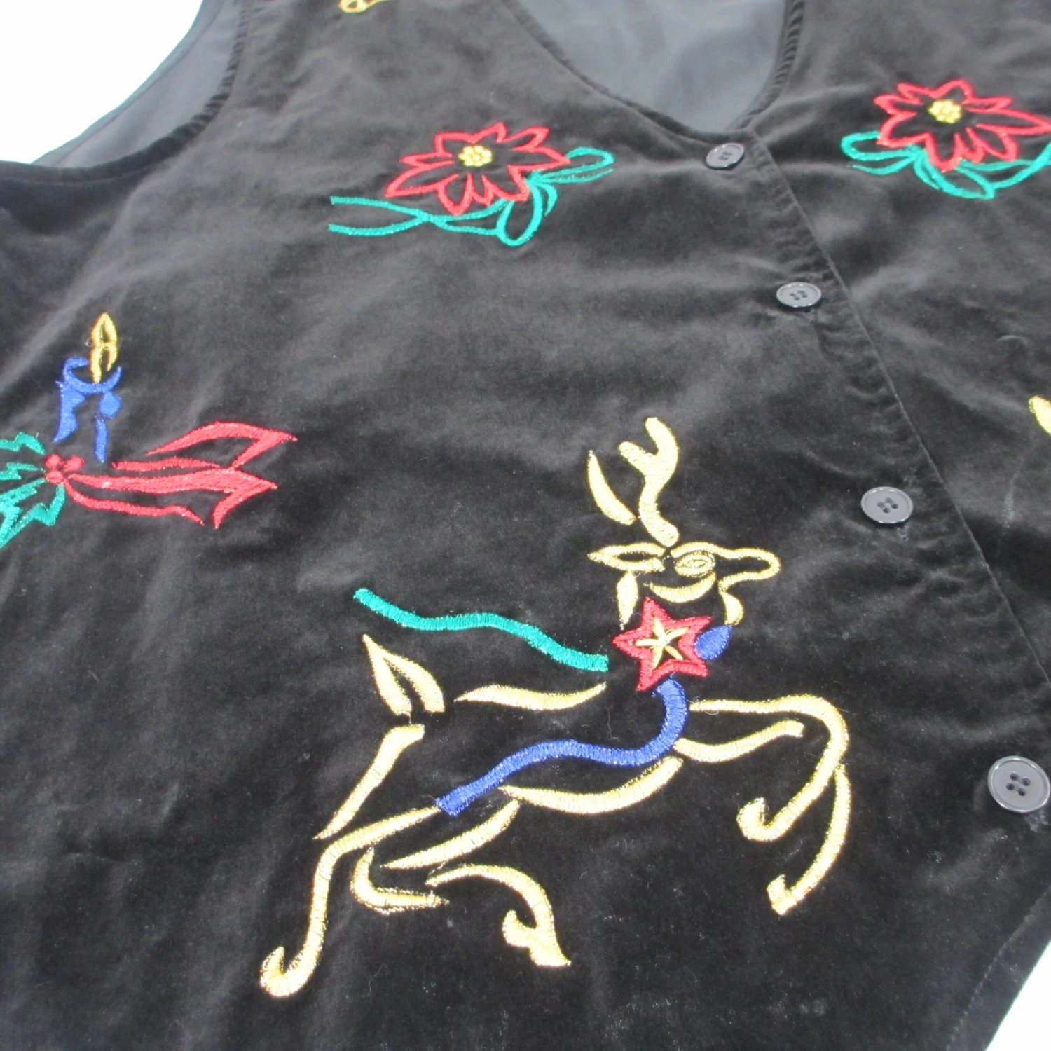 Bobbie Brooks Ugly Velvet Christmas Vest 6 Bobbie Brooks Ugly Velvet Christmas Vest - Image 4