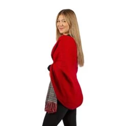 Red Double Sided Winter Oversize Women Scarf, Winter Shawl, Women Blanket Scarf, Winter Warm Pashmina Shawl, Christmas Gift -Jewellery Soldes Boutique il fullxfull.4302098821 maym