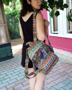 Spring Green Tassel Backpack, Karge Compartement Laptop Casual Bag, Fall Fashion Sport Rucksack Her, Personalized Christmas Gift Sister