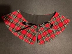 Detachable And Reversible Red Tartan Collar, Bib. Christmas Themed Removable Fashion Collar, Wedding Collar. Peter Pan Collar. -Jewellery Soldes Boutique il fullxfull.4315698675 s0s7