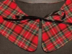 Detachable And Reversible Red Tartan Collar, Bib. Christmas Themed Removable Fashion Collar, Wedding Collar. Peter Pan Collar. -Jewellery Soldes Boutique il fullxfull.4315698707 lvvh