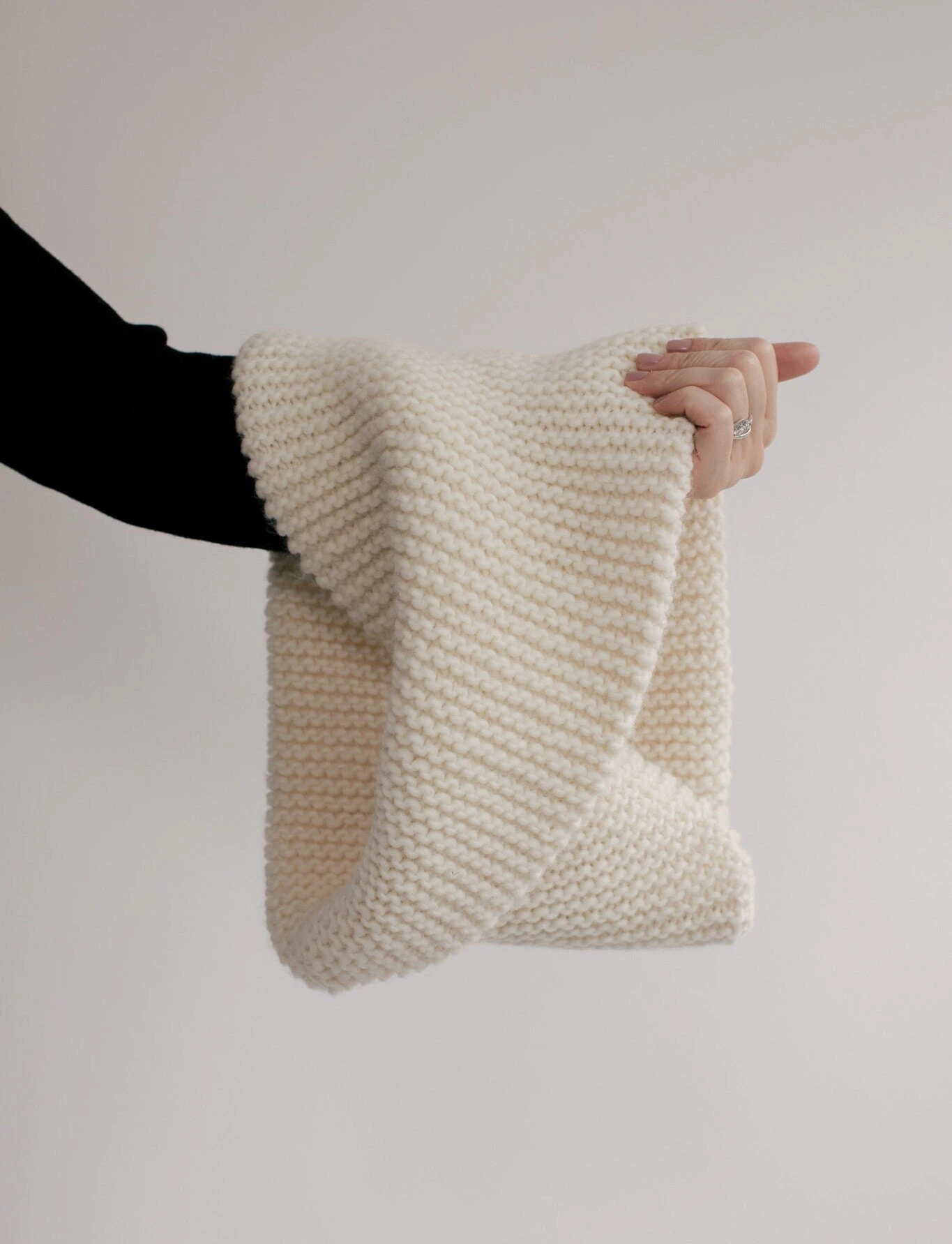 Knit Scarf White, Neck Warmer, Christmas Gift For Her, Hand Knit Cowl, Soft Wool Scarf, Hand Knit Wool Scarf, Stocking Stuffer For Women 6 Knit Scarf White, Neck Warmer, Christmas Gift For Her, Hand Knit Cowl, Soft Wool Scarf, Hand Knit Wool Scarf, Stocking Stuffer For Women - Image 4