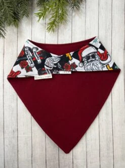 Rocking Santa RockNRoll Bandana Bib Waterproof Big Boy Teen Adult Male Dignity Scarf Christmas Special Needs Drool Bib Santa Clause Guitar -Jewellery Soldes Boutique il fullxfull.4333186652 hfu4