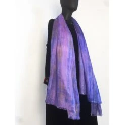 100% Boho Silk Scarf Ombre Scarf Mix Of Copper, Purple, Blue Silk Scarf For Hair Loss Gift For Women Neck Scarf Christmas Gift For Teacher -Jewellery Soldes Boutique il fullxfull.4337233650 nz7z