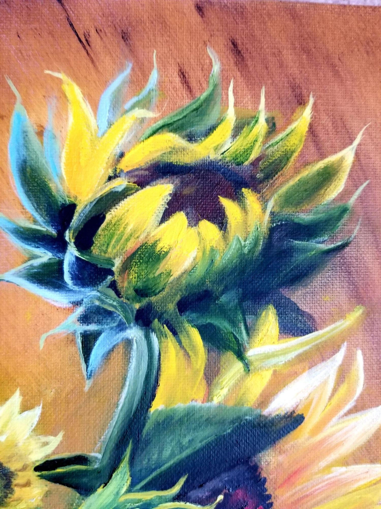 Sunflowers In A Pot. Oil Painting On Canvas. Christmas Gift. New Year Gift. Floral Painting For Living Room. Room Accent. Gift For Her. 8 Sunflowers In A Pot. Oil Painting On Canvas. Christmas Gift. New Year Gift. Floral Painting For Living Room. Room Accent. Gift For Her. - Image 6