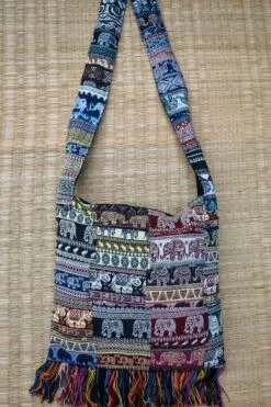 Woven Hippie Bag Patchwork Squares , Handmade Woven Hobo Bag,Unique Vegan Shoulder Bag,Unisex Sling Bag ,Christmas Gift For A Hippie -Jewellery Soldes Boutique il fullxfull.4355443124 kscd
